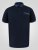 D555 Barret Interlock Jacquard Collar & Cuffs Polo Navy - Polo-shirts für herren - Polo-Shirts für Herren in großen Größen