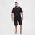 North Latitude Pyjama Shorts Black - Pyjama/Loungewear - Schlafanzüge/Pyjama für Herren in Übergröße