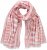 Ulla Popken Striped Statement Scarf Neon Red - Accessoires - Schals für Damen