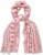 Ulla Popken Striped Statement Scarf Neon Red - Accessoires - Schals für Damen