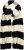 Ulla Popken Ribbed Striped Scarf Snow White - Accessoires - Schals für Damen