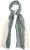 Ulla Popken Two Tone Scarf Grey - Accessoires - 