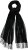 Ulla Popken Fringed Scarf Black - Accessoires - 