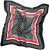 Ulla Popken Silk Scarf Black - Accessoires - 