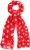 Ulla Popken Polka Dot Scarf Neon Red - Accessoires - 