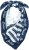Ulla Popken Maritime Inspired Scarf Deep Aqua - Accessoires - Schals für Damen
