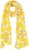 Ulla Popken Lemon Print Scarf Sun Yellow - Accessoires - Schals für Damen
