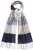 Ulla Popken Checked Fringed Hem Scarf Dark Putty - Accessoires - Schals für Damen