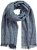 Ulla Popken Fringed Hem Knit Scarf Deep Aqua - Accessoires - Schals für Damen