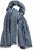 Ulla Popken Fringed Hem Knit Scarf Deep Aqua - Accessoires - Schals für Damen
