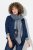 Ulla Popken Fringed Hem Knit Scarf Deep Aqua - Accessoires - Schals für Damen