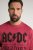 JP1880 AC/DC World Tour Graphic Comfort Fit Band T-Shirt Dark Red - Herren-T-shirts - Herren-T-Shirts in großen Größen