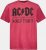 JP1880 AC/DC World Tour Graphic Comfort Fit Band T-Shirt Dark Red - Herren-T-shirts - Herren-T-Shirts in großen Größen