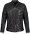 JP1880 Classic Biker Style Leather Jacket Black - Herren jacken - Herren Jacken in großen Größen