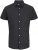 Jack & Jones Breeze Linen Blend Short Sleeve Shirt Black - Herrenhemden in großen Größen - Herrenhemden in großen Größen