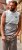 Kam Jeans 5764 Palm Springs Vest Sleeveless T-Shirt Griffin Grey - Herren-T-shirts - Herren-T-Shirts in großen Größen