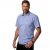 JP1880 Short Sleeve Check Print Traditional Shirt Blue - Herrenhemden in großen Größen - Herrenhemden in großen Größen