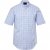 JP1880 Shirt Traditional Short Sleeve Checked Light Blue - Herrenhemden in großen Größen - Herrenhemden in großen Größen