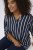 Kaffe Curve Sida Bluse Midnight/Kreide Gestreift - Blusen & Tuniken - 