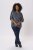 Kaffe Curve Sida Bluse Midnight/Kreide Gestreift - Blusen & Tuniken - 