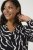 Kaffe Curve Mirta Tilly Bluse Schwarz/Antique Zebra-Print - Blusen & Tuniken - 
