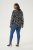 Kaffe Curve Mirta Tilly Bluse Schwarz/Antique Zebra-Print - Blusen & Tuniken - 