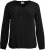Kaffe Curve Ami Langarm Bluse Tiefschwarz - T-Shirts - 