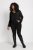 Kaffe Curve Ami Langarm Bluse Tiefschwarz - T-Shirts - 