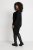 Kaffe Curve Ami Langarm Bluse Tiefschwarz - T-Shirts - 