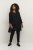 Kaffe Curve Ami 3/4-Arm Tunika Tiefschwarz - T-Shirts - 