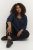 Kaffe Curve Ami 3/4-Arm Tunika Mitternachtsmarine - T-Shirts - 