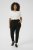 Kaffe Curve Jia Hose mit Gürtel Tiefschwarz - Jeans & Hosen in Großen Größen – Plus Size Damenmode - 