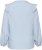 Kaffe Curve Lenia Flounce Shirt Powder Blue Stripe - Hemdblusen - 