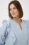 Kaffe Curve Lenia Flounce Shirt Powder Blue Stripe - Hemdblusen - 