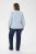 Kaffe Curve Lenia Flounce Shirt Powder Blue Stripe - Hemdblusen - 
