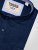 D555 Richard Langarm Oxford-Hemd TALL Navy - TALL hemden - 