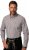 JP1880 Long Sleeve Check Print Traditional Shirt Brown - Herrenhemden - Herrenhemden in großen Größen