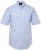JP1880 Shirt Traditional Short Sleeve Checked Light Blue - Herrenhemden - Herrenhemden in großen Größen
