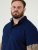 D555 James Kurzarm Oxford-Hemd TALL Navy - TALL hemden - 