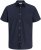 Jack & Jones Henry Slub Short Sleeve Navy - Herrenhemden - Herrenhemden in großen Größen