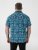 D555 Hawkins Printed Cuban Collar Resort Short Sleeve Shirt Teal - Herrenhemden - Herrenhemden in großen Größen