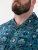 D555 Hawkins Printed Cuban Collar Resort Short Sleeve Shirt Teal - Herrenhemden - Herrenhemden in großen Größen