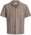 Jack & Jones Montauk Crochet Short Sleeve Shirt Dark Red - Kurzarmhemden - Herren Kurzarmhemden Große Größen