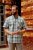 Kam Jeans 6339 Checked Short Sleeve Shirt Mineral Blue - Herrenhemden - Herrenhemden in großen Größen