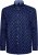 Kam Jeans 6364 All Over Floral Print Long Sleeve Shirt Navy - Herrenhemden - Herrenhemden in großen Größen
