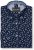 Kam Jeans 6364 All Over Floral Print Long Sleeve Shirt Navy - Herrenhemden - Herrenhemden in großen Größen