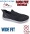 D555 Huddersfield Kingsize Hands Free Slip On with Knitted Top Shoes Black - Sneaker - 