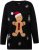 Ulla Popken Gingerbread Man Christmas Sweater Black - Hoodies & Sweatshirts - Kuschelige Sweatshirts & Strick