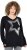Ulla Popken Sequined Star Rolled Edge Sweater Black - Hoodies & Sweatshirts - Kuschelige Sweatshirts & Strick