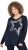 Ulla Popken Sequined Star Rolled Edge Sweater Navy - Hoodies & Sweatshirts - 